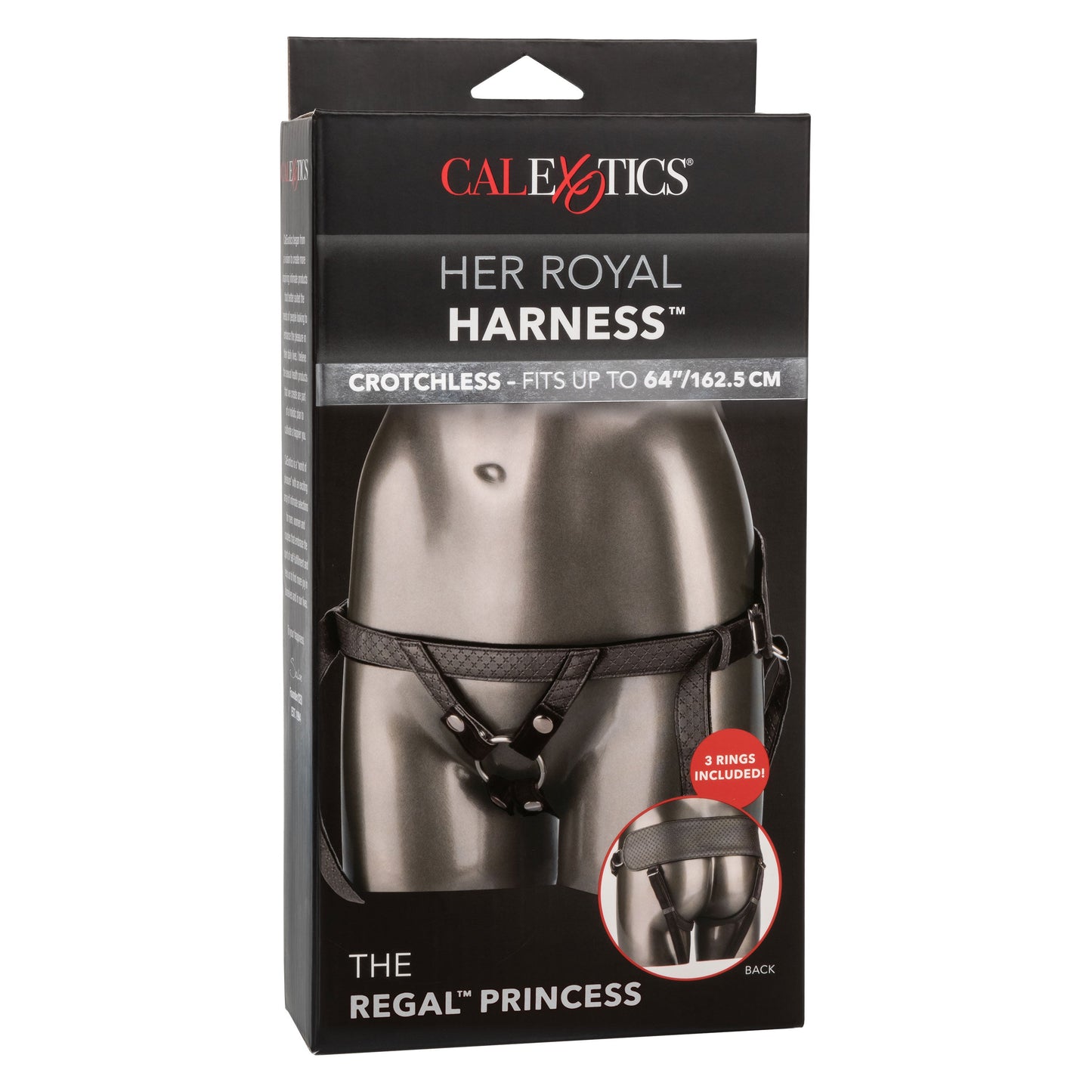Her Royal Harness Regal Princess Crotchless Harness Pewter