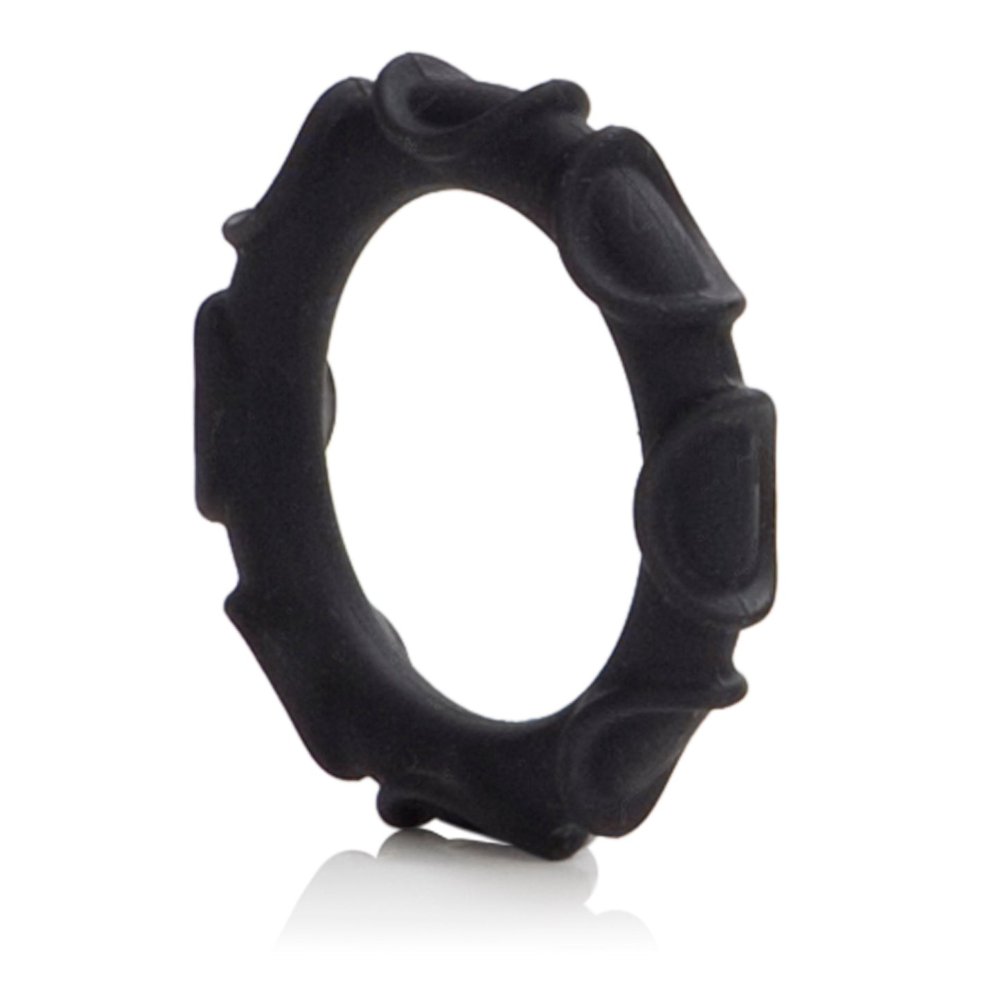 Atlas Black Silicone Cock Ring for Comfort and Stamina