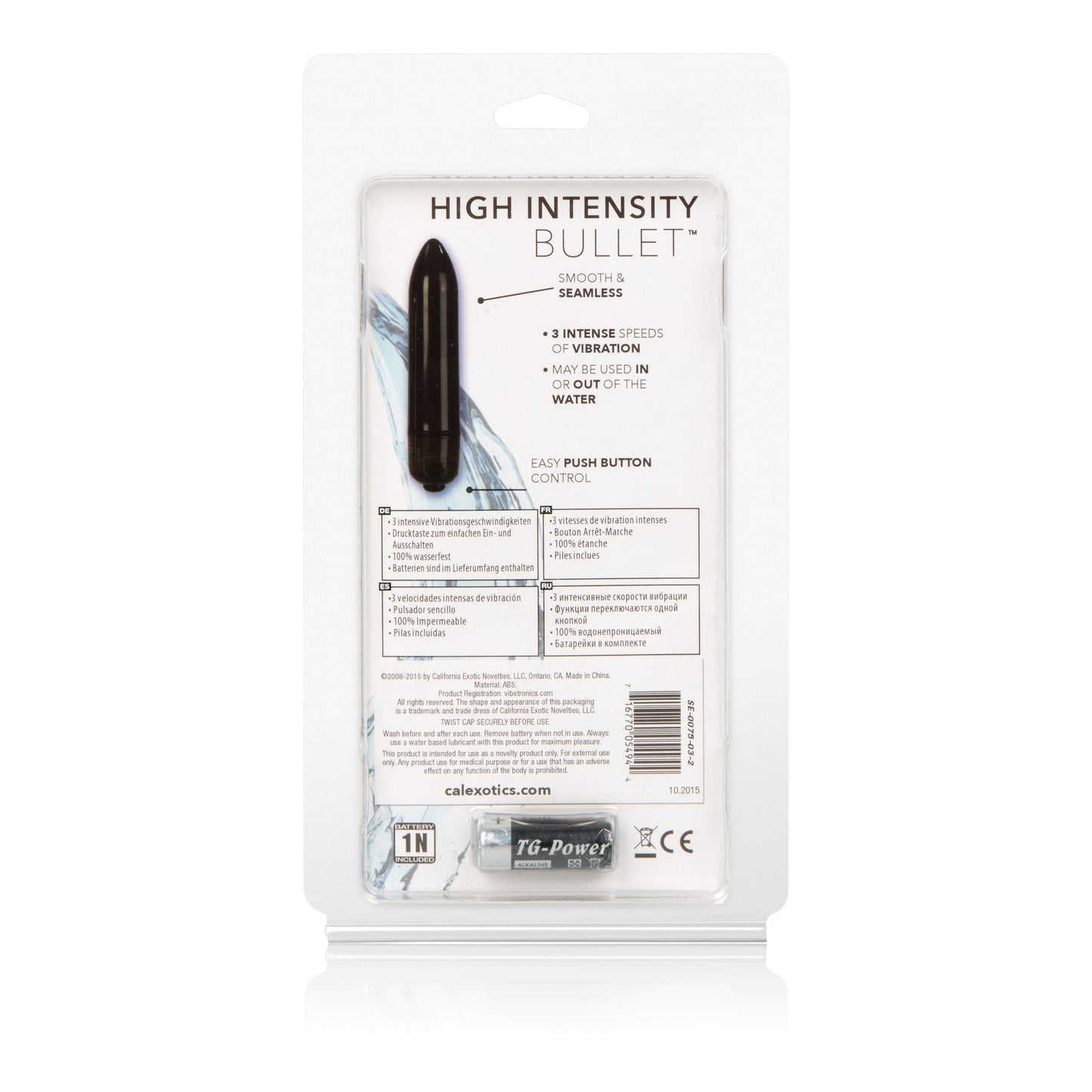 CalExotics High Intensity Bullet (Black) – Waterproof Compact Vibrator