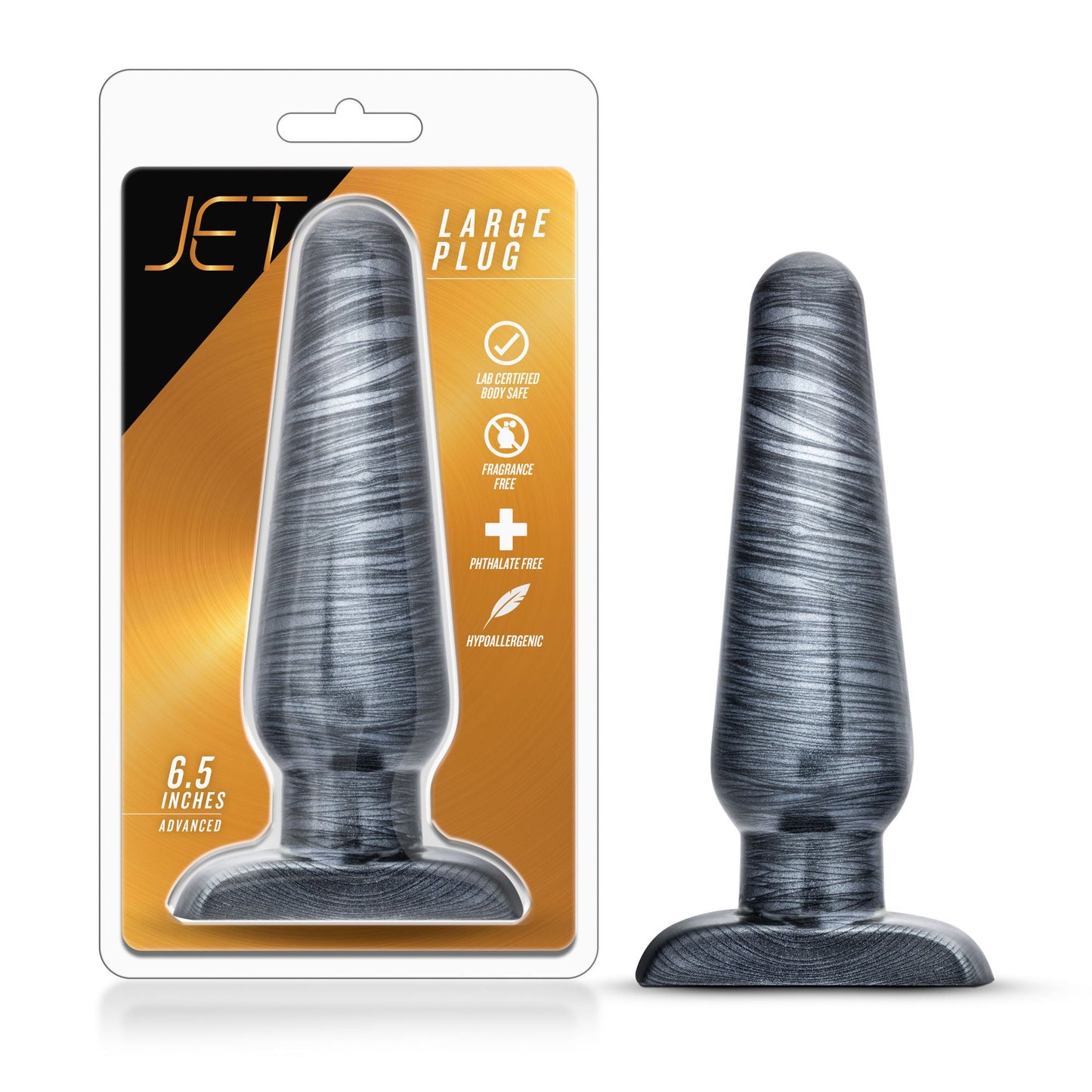 Jet Large Plug (Carbon Metallic Black) – Large Anal Plug