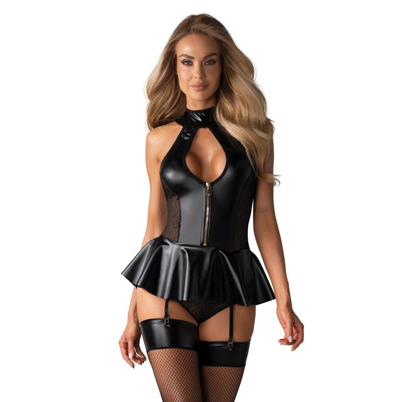 Hot Corset and Panties Set in Black