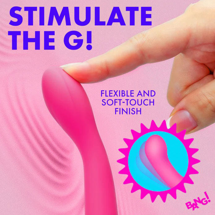 G-Spot Flexible Silicone Vibrator (Pink) – 6.1 Inch Silicone G-Spot Vibrator