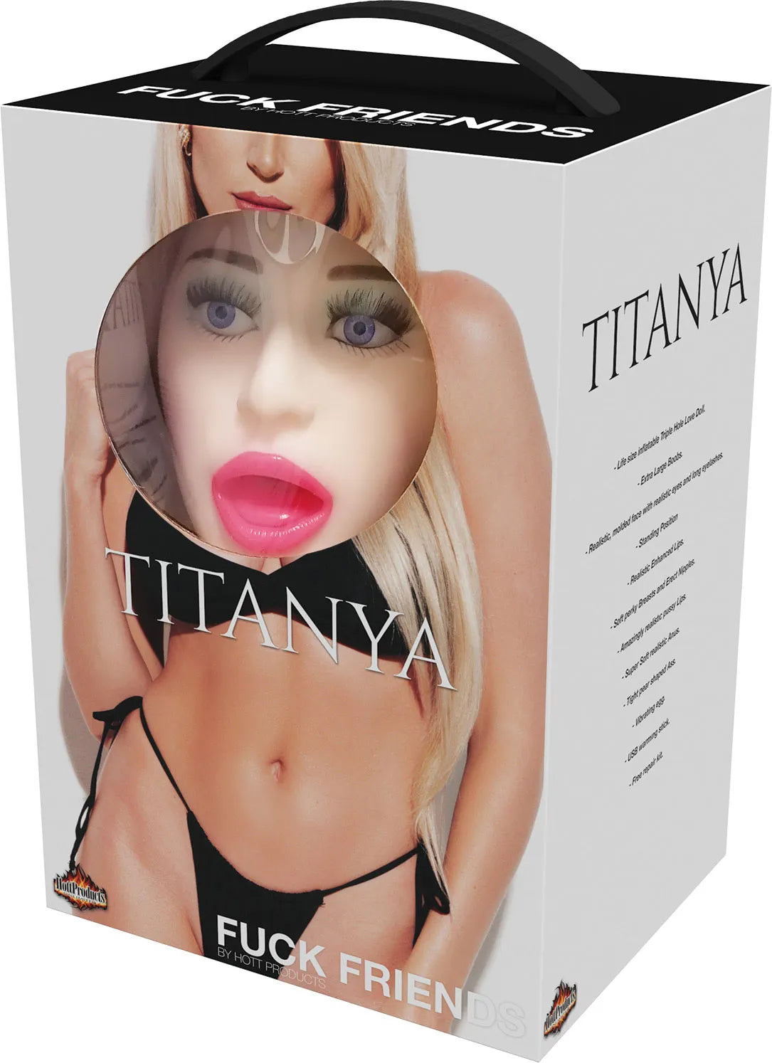 Titanya Blow Up Doll – Realistic Molded Face and Soft Extra Large Breasts