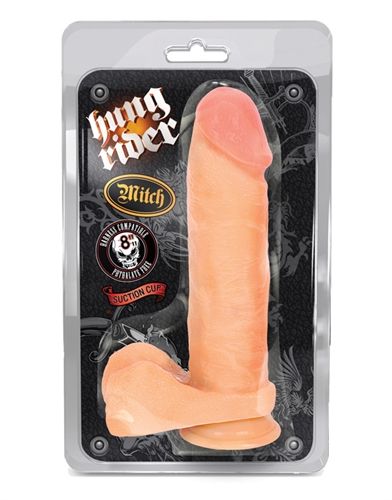 Hung Rider Mitch Realistic Textured 8 Inch Dildo with Girthy Design