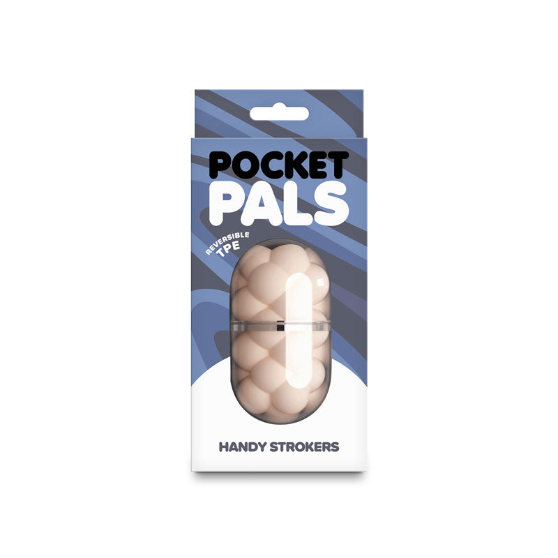 Pocket Pals Bubbles Mini Stroker – Travel-Friendly Reversible TPE Stroker