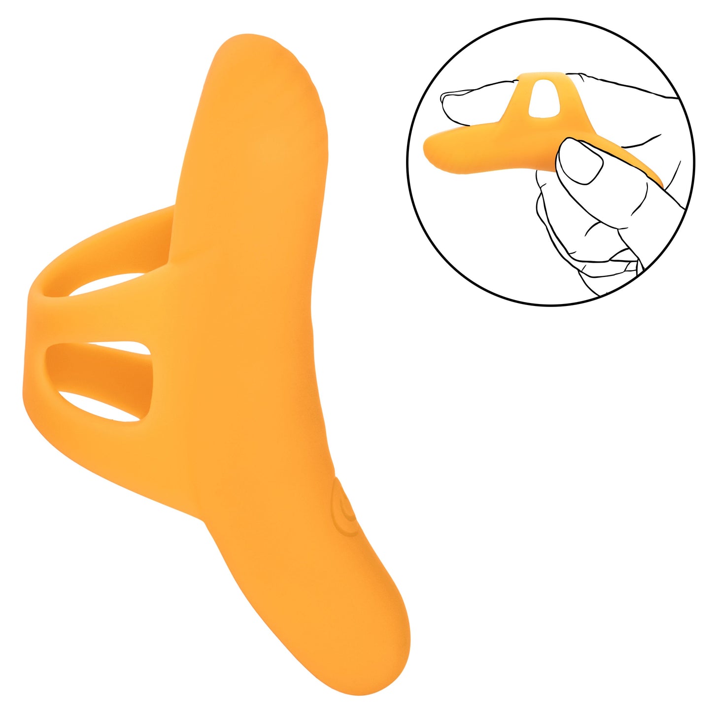 Neon Vibes The Pleasure Vibe (Orange) – Rechargeable Ergonomic Finger Vibrator with 10 Functions
