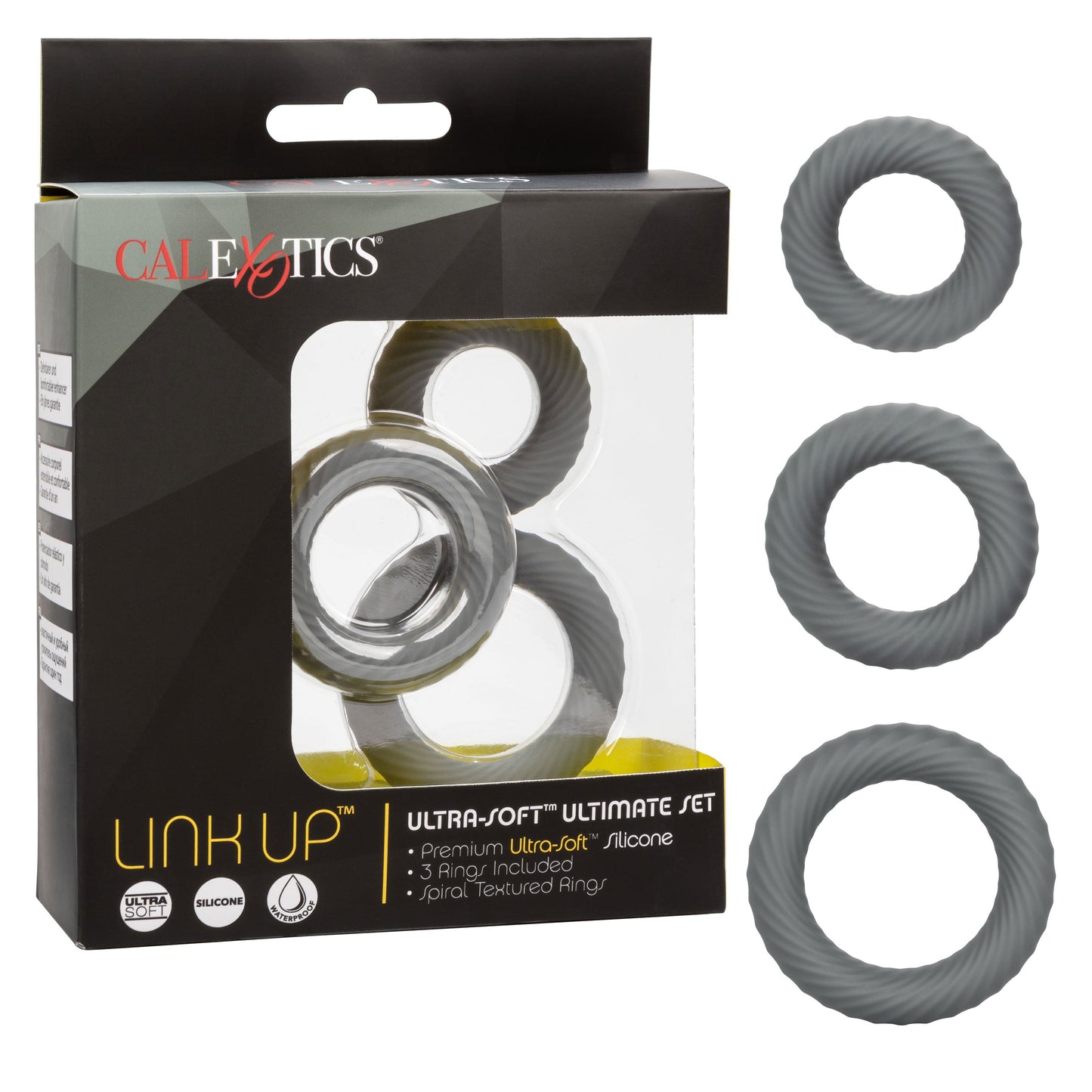 Link Up Ultra Soft Ultimate – Plush Stretchy Cock Ring Set