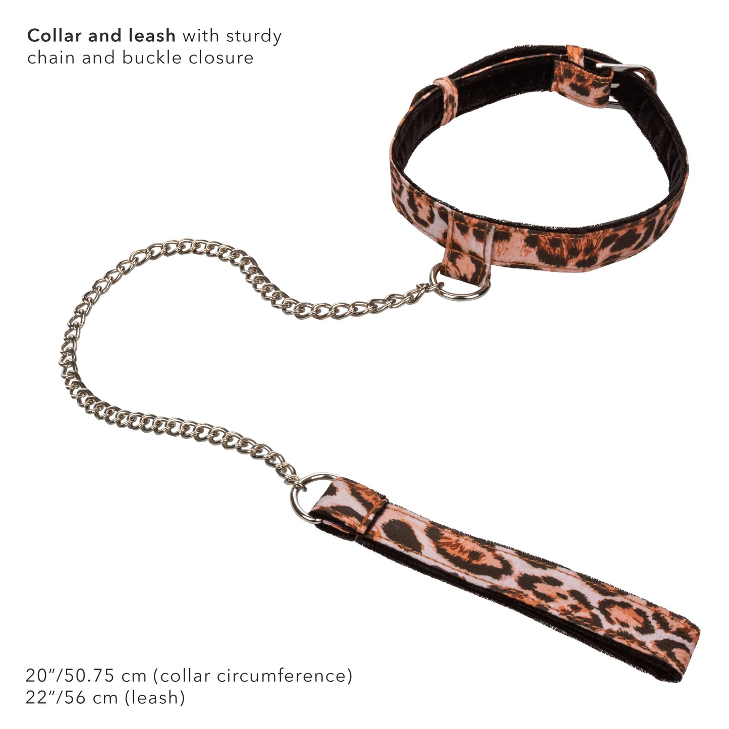 Unleashed Adventure Set 7-Piece Animal Print Faux Leather BDSM Kit with Travel Case