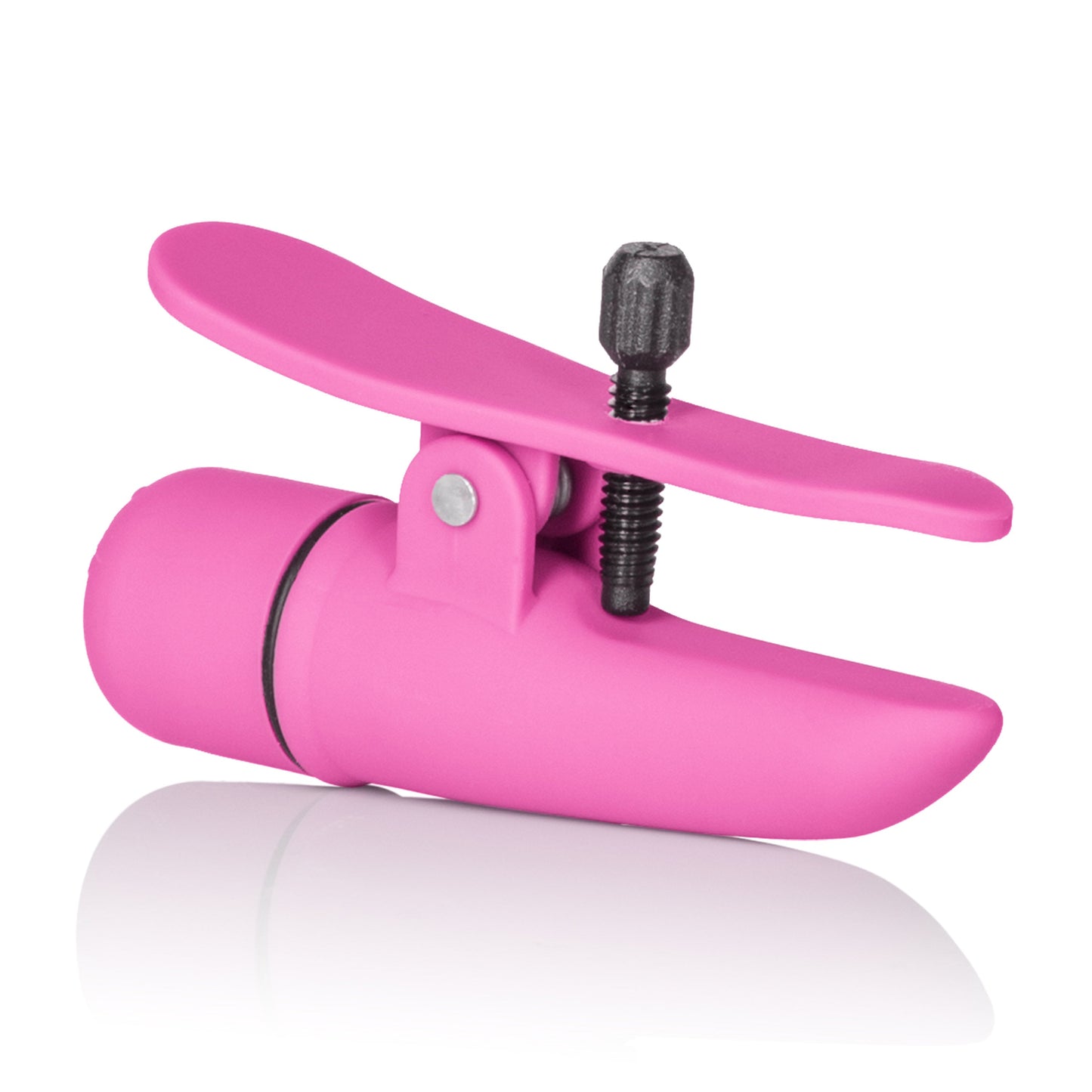 Nipple Play Nipplettes Vibrating Adjustable Nipple Clamps Pink 2.75 Inch Waterproof