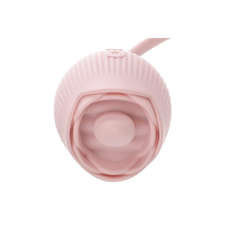 Adam & Eve Thrust & Tickle Rose Vibrator – USB Rechargeable Flickering Thrusting Vibrator