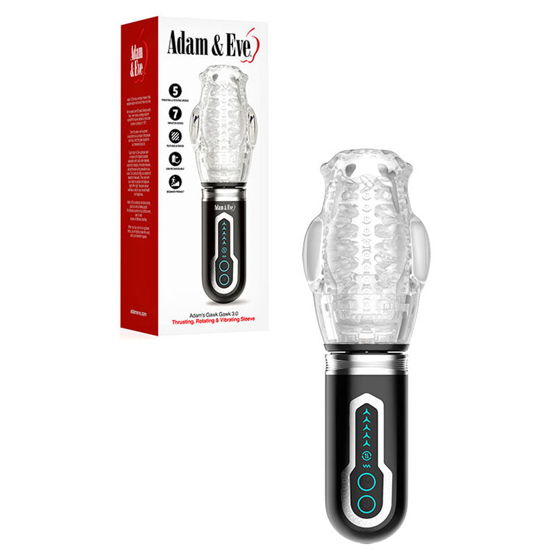 Adam & Eve Gawk Gawk 3.0 – USB Rechargeable Thrusting Masturbator