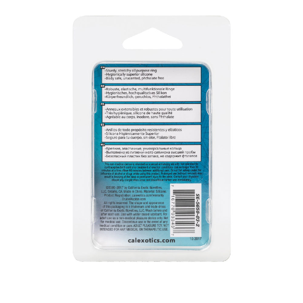 Dr. Joel Silicone Prolong Ring Black 1.2 Inch Diameter Ultra Soft Stretchy Cock Ring