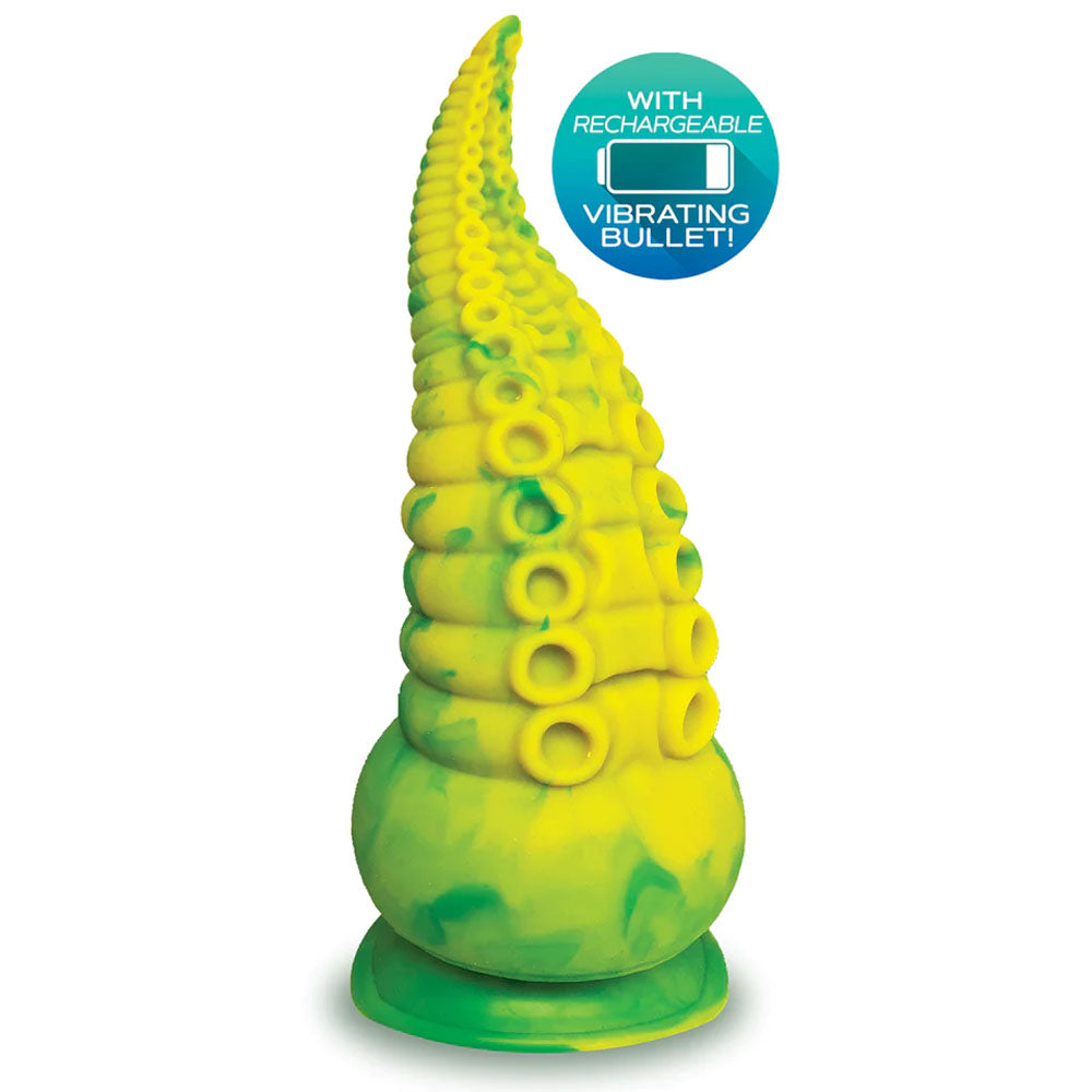 Alien Nation Octopod (Yellow/Green) – USB Rechargeable 22.9 cm Vibrator