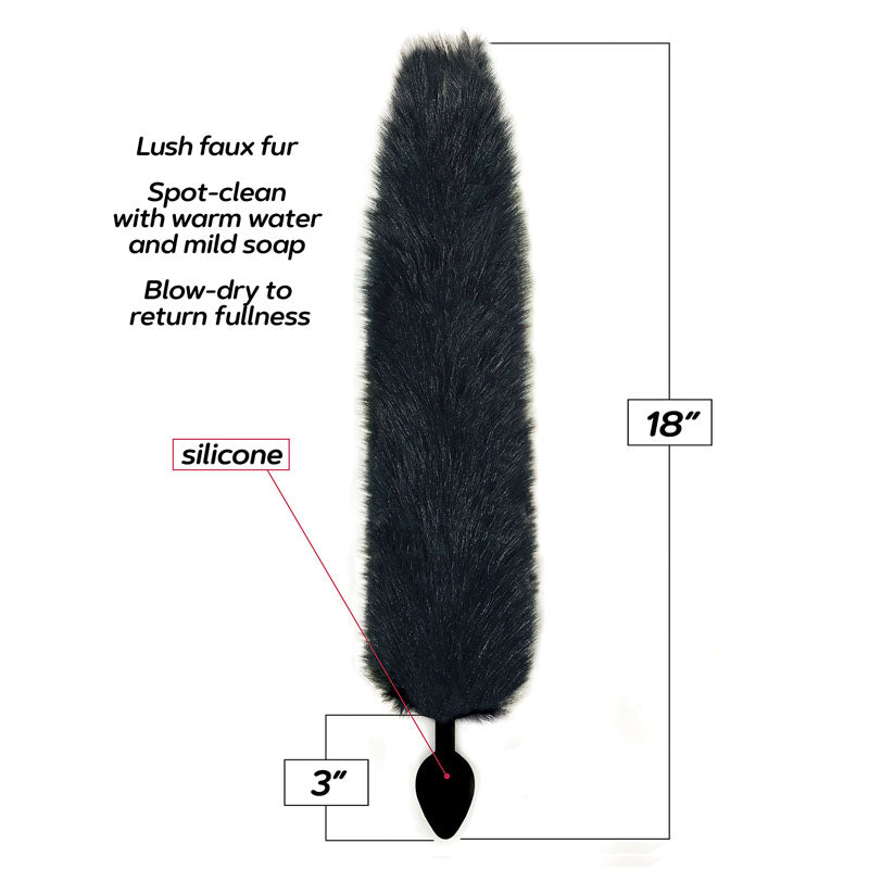 Foxy Fox Tail Silicone Butt Plug – Large Silicone Butt Plug