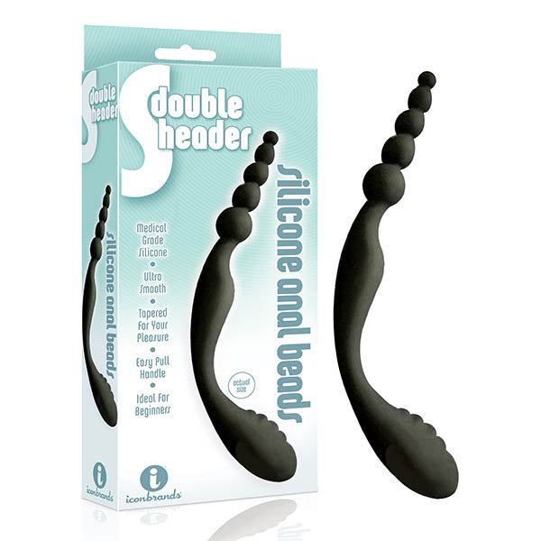 The 9's S-Double Header – Double Ended Silicone Anal Beads