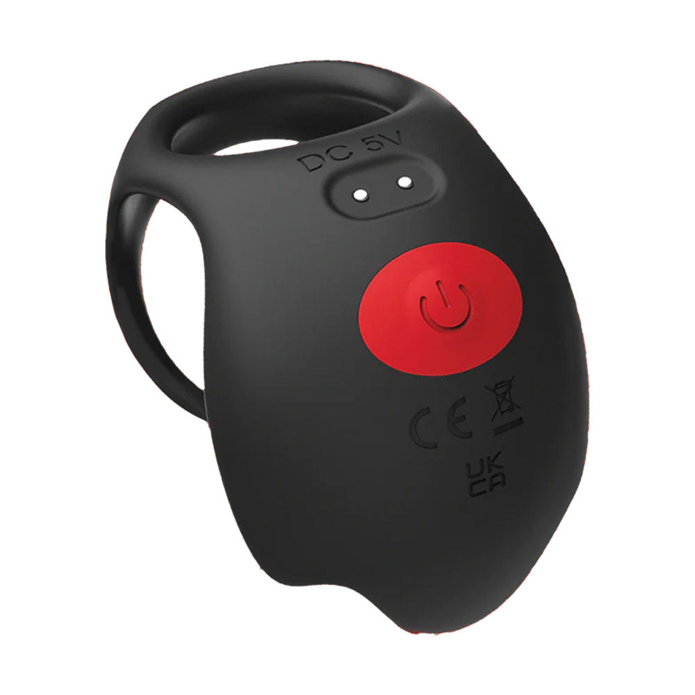 Red Dot V3 (Black/Red) – Remote-Controlled Vibrating Cock Ring