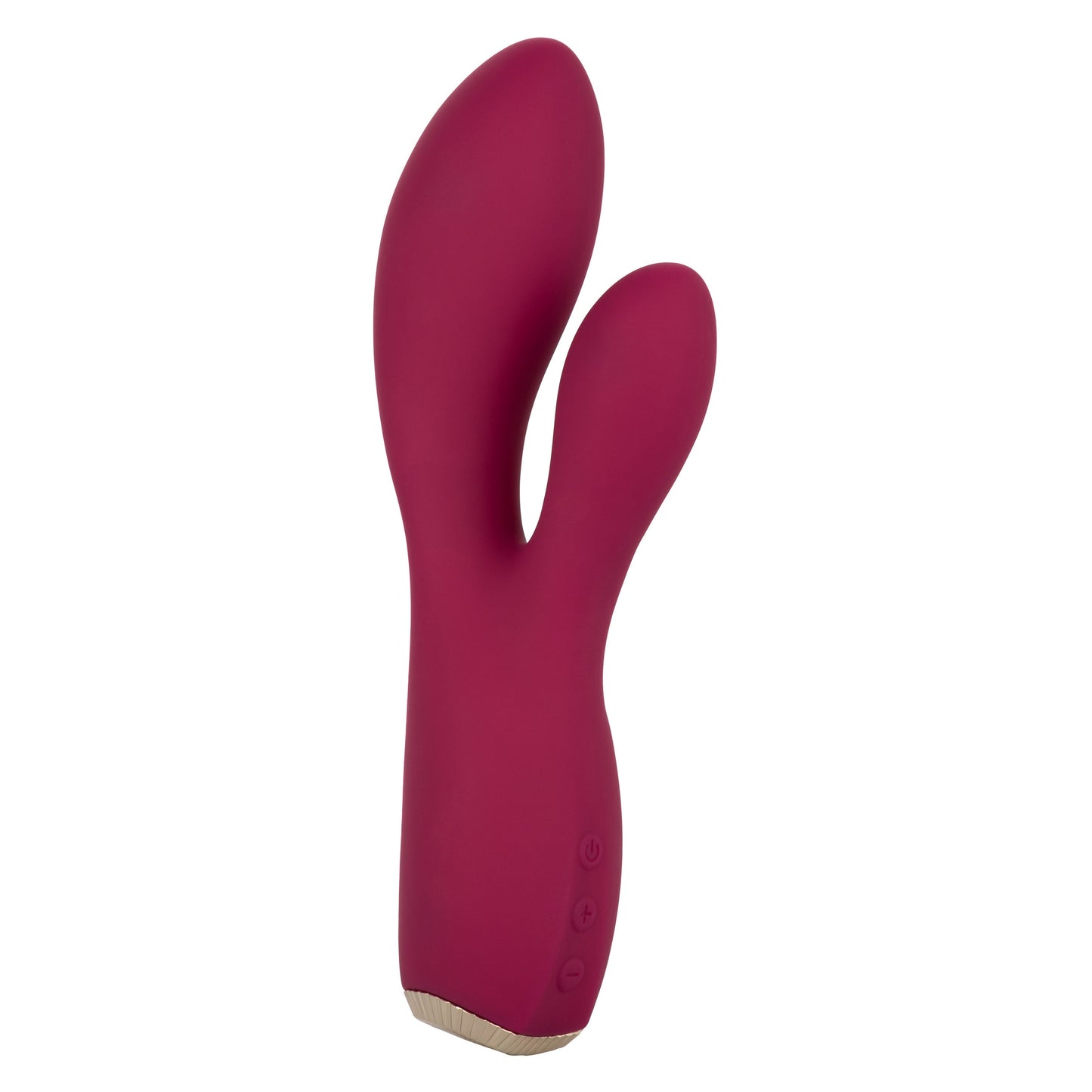 Uncorked Cabernet Dual Massager in Deep Wine Red with 10 Speeds and Silicone Vibrator