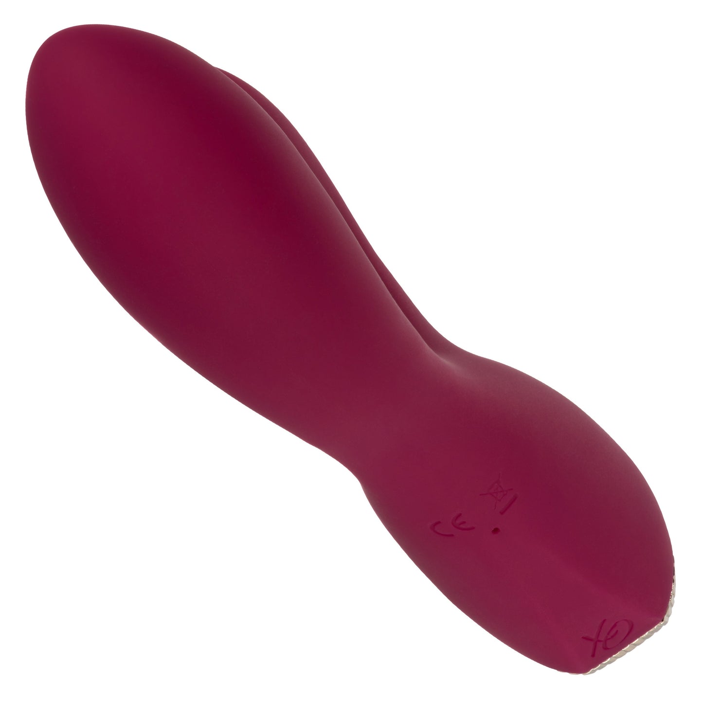 Uncorked Cabernet Dual Massager in Deep Wine Red with 10 Speeds and Silicone Vibrator