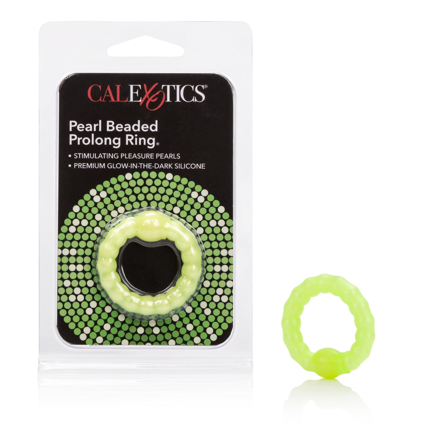 Pearl Beaded Prolong Ring with Stimulating Beads for Men