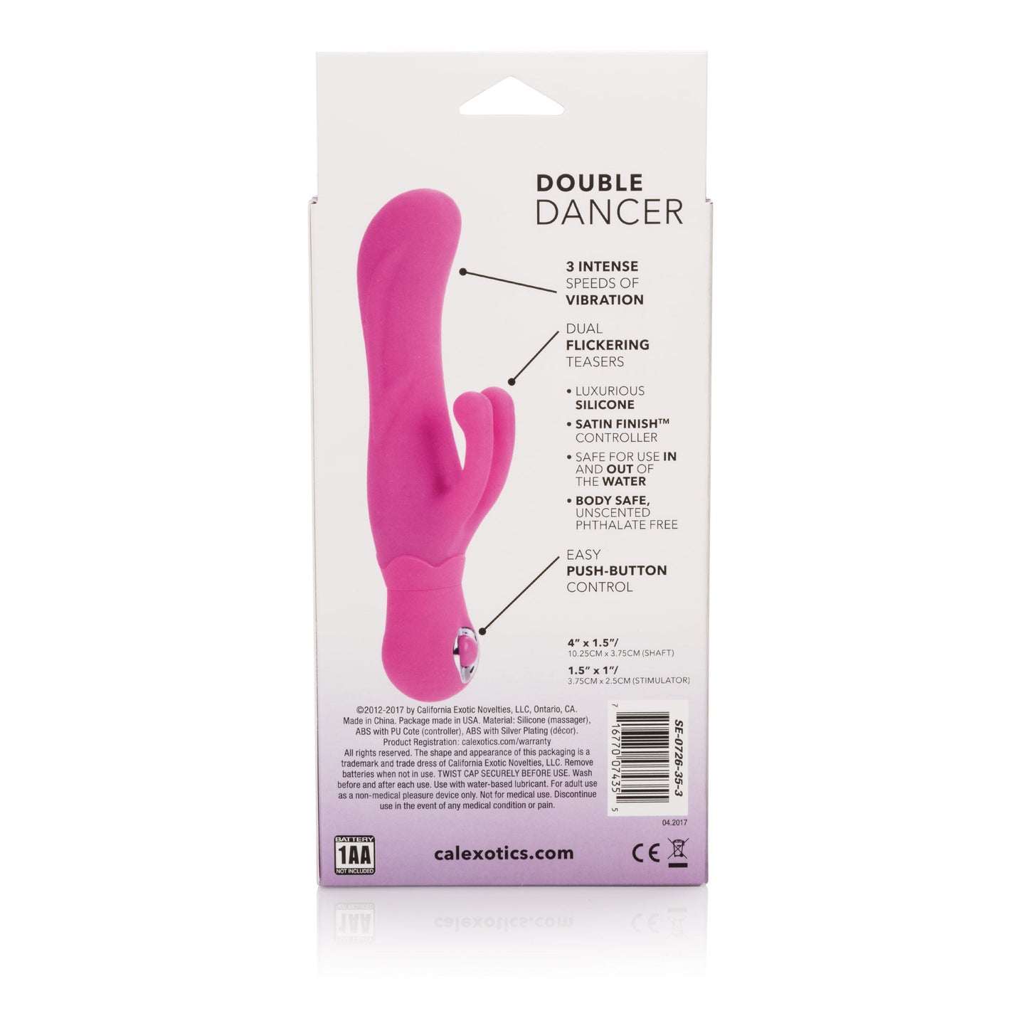 Posh Blue Silicone Thumper Dual Massager with 3 Speeds