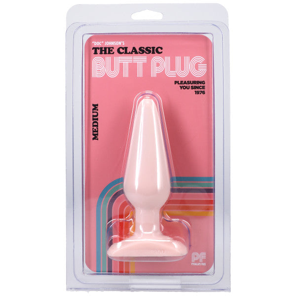 Classic Smooth Butt Plug Medium Flesh Pink