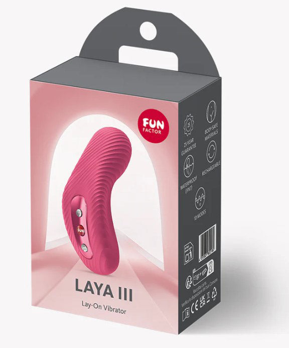 Fun Factory LAYA III Raspberry – USB-C Rechargeable Clitoral Stimulator