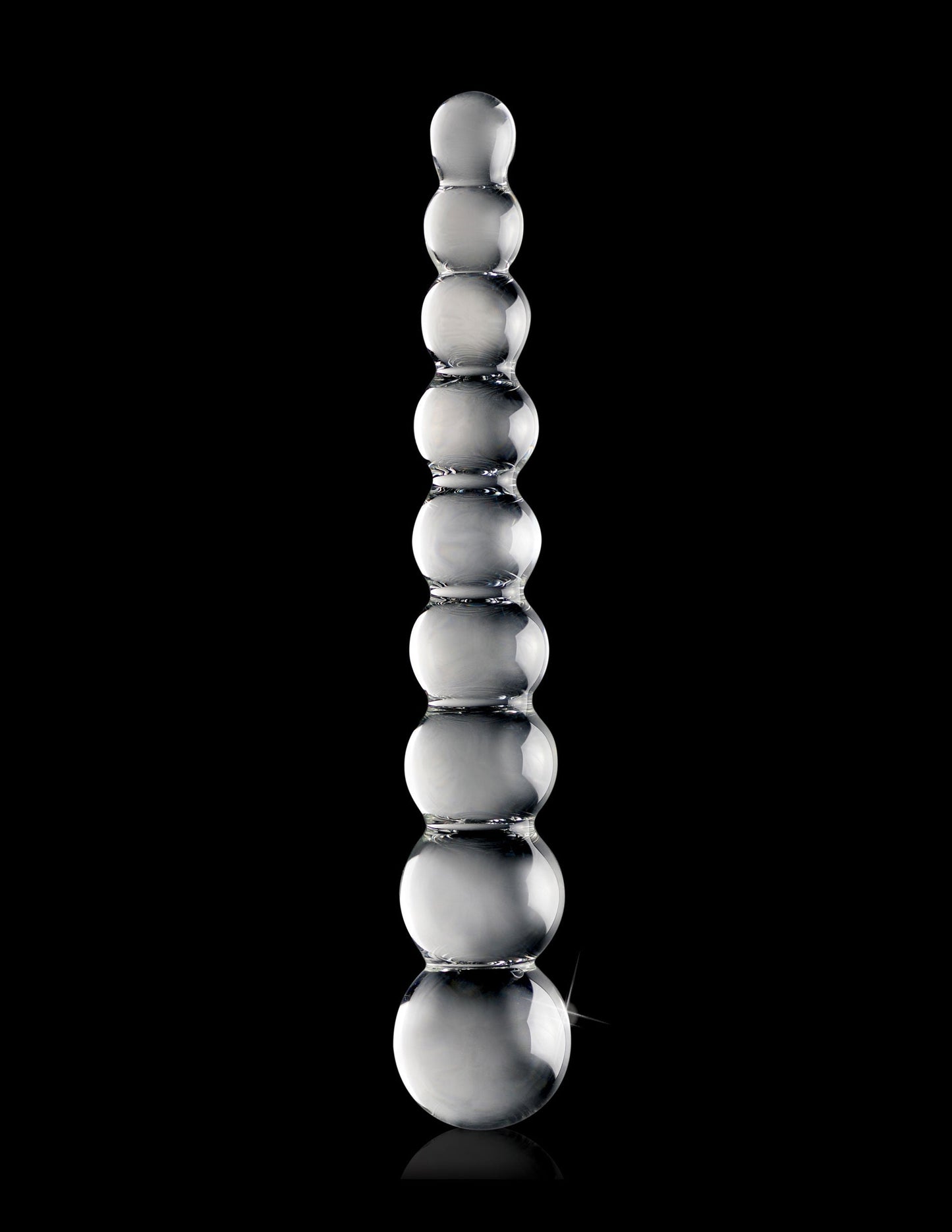 Icicles Clear Glass Massager Wand Handcrafted