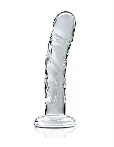Icicles Clear Glass Massager with Curved G-Spot and P-Spot Stimulator