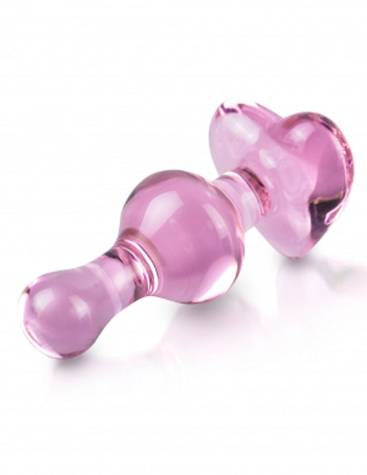 Icicles Pink Glass Massager Luxury Handcrafted Intimacy Toy