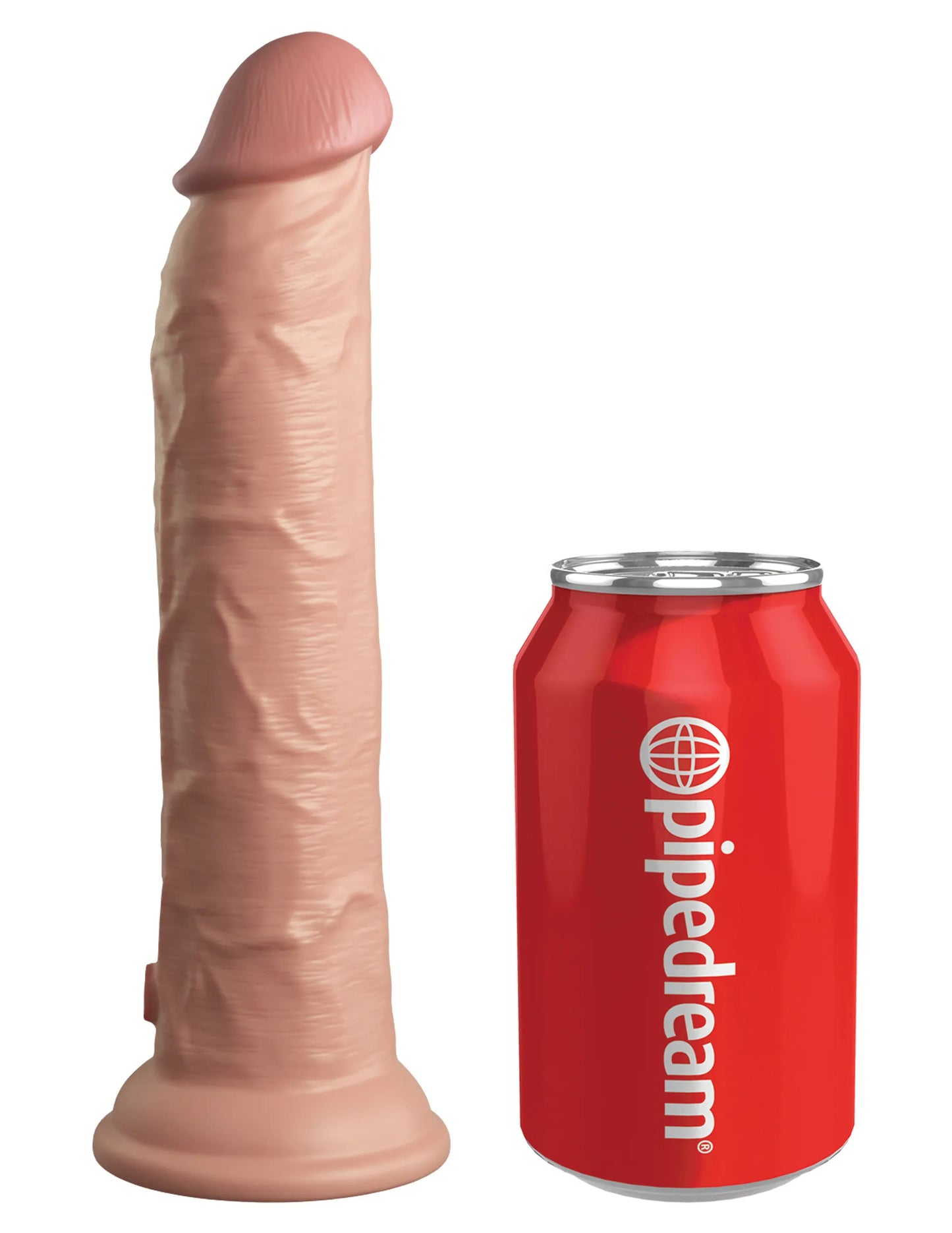 King Cock Elite 9 Inch Dual Density Silicone Vibrating Dildo With Remote