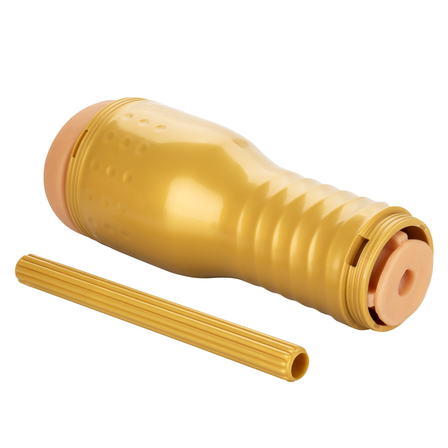 Private Tube Personal Trainer Tub Gold Real Skin TPR Suction Masturbator Sleeve