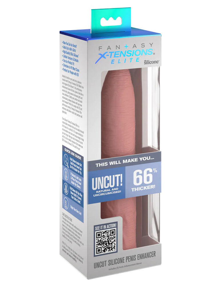 Fantasy X-Tensions Elite Silicone 7 Inch Penis Extension Sleeve