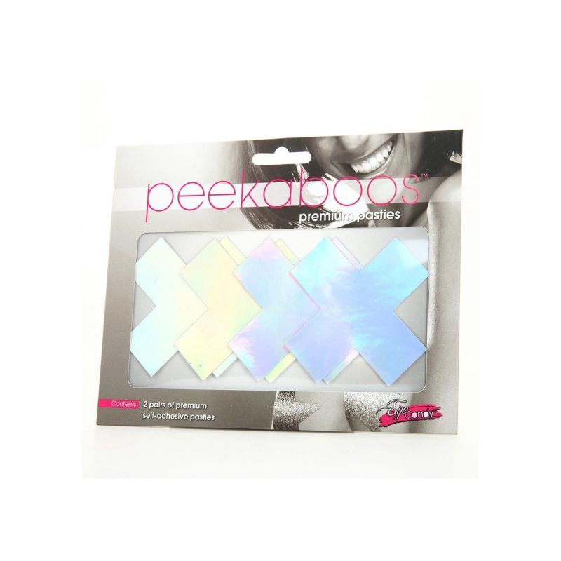 Iridescent X Pasties - Premium Self-Adhesive Body Covering