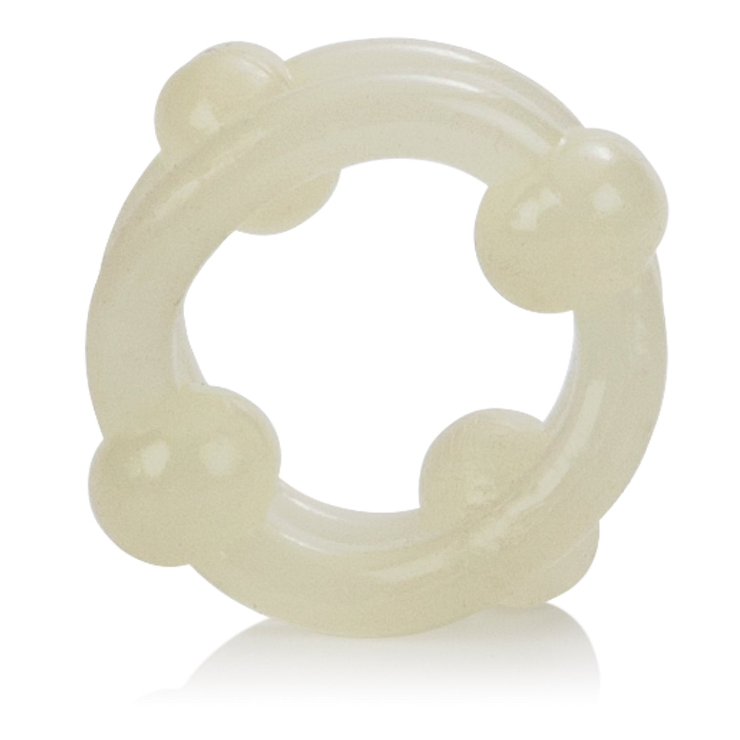 Island Rings Double Stacker Glow In The Dark Stretchy Cock Rings 0.75 Inch 2 Cm Duo