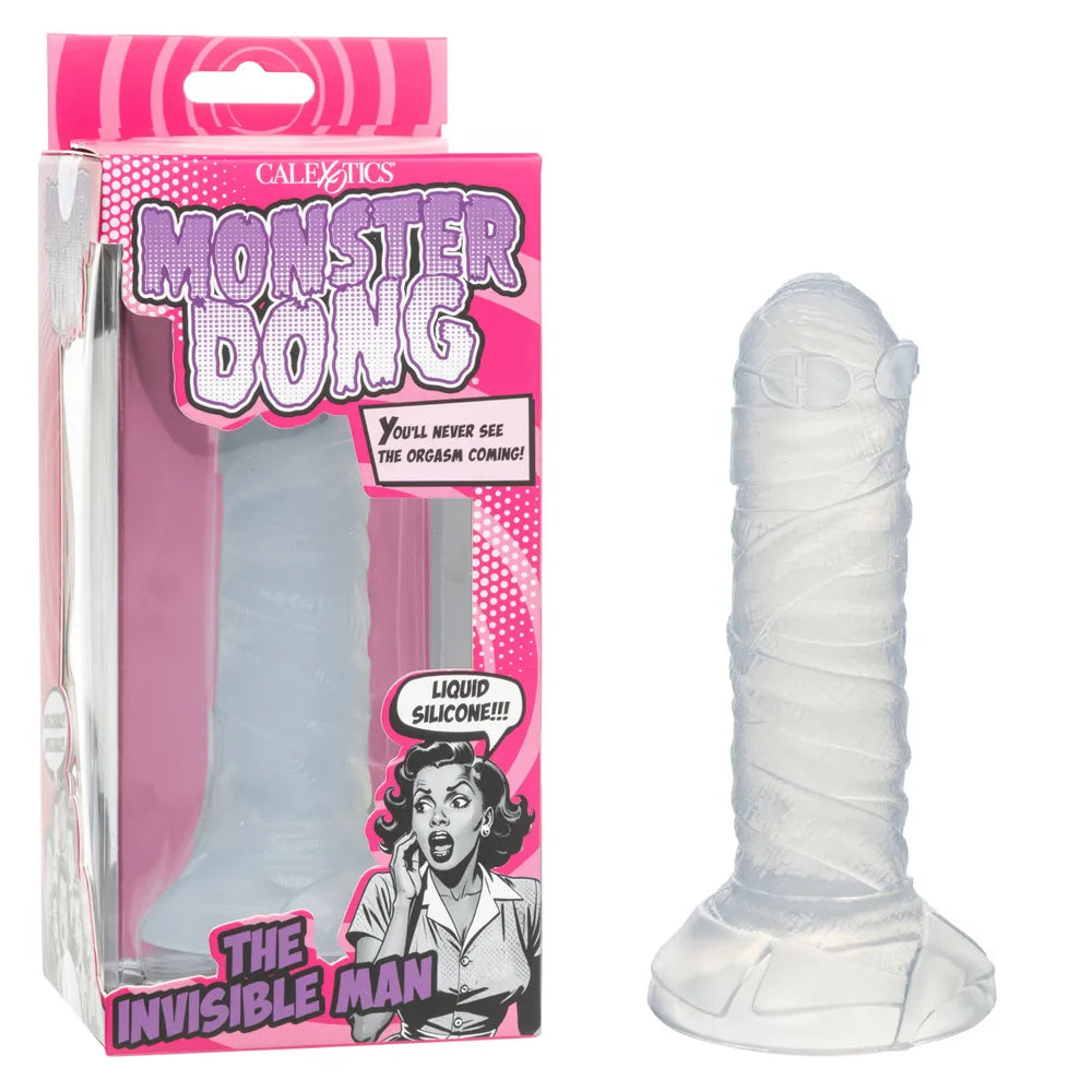 Monster Dong The Invisible Man (Clear) – 5.25" Clear Dildo