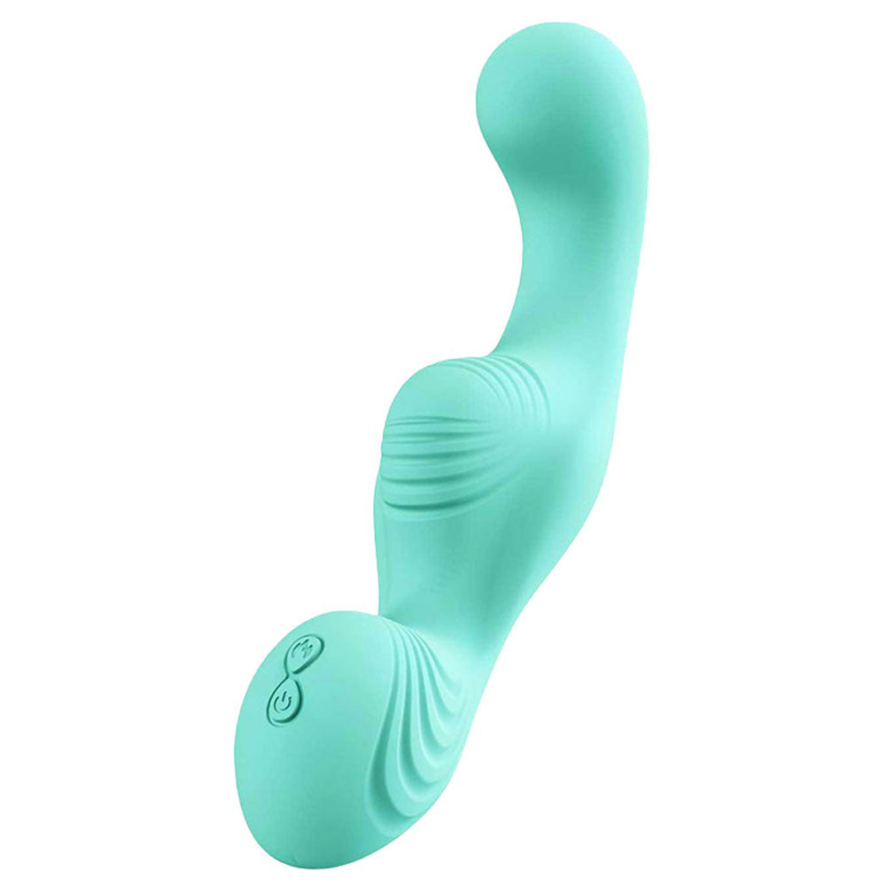 Adam & Eve The Wave Rider (Teal) – USB Rechargeable Remote-Controlled Triple Stimulating Grinder Pad