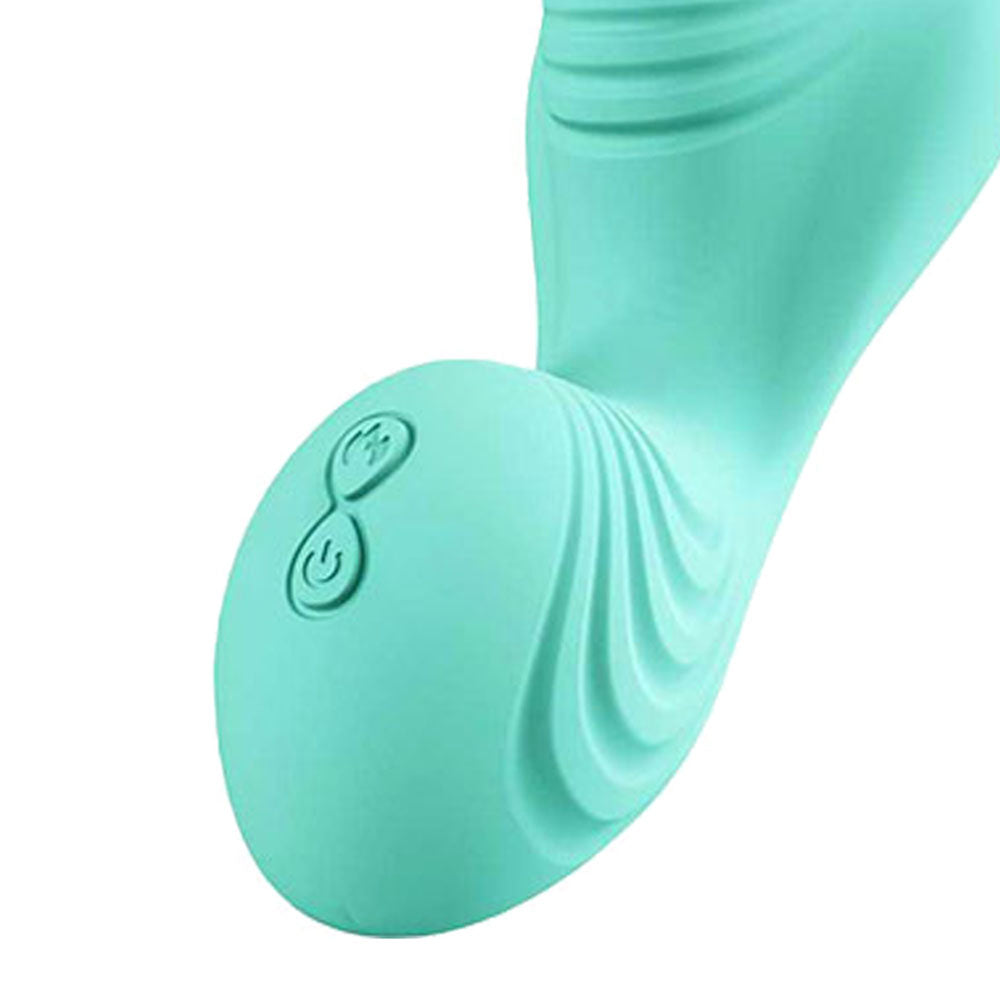 Adam & Eve The Wave Rider (Teal) – USB Rechargeable Remote-Controlled Triple Stimulating Grinder Pad