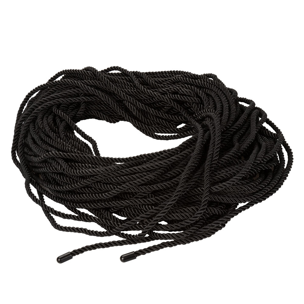 CalExotics Scandal BDSM Rope 50M Black Silky Cotton Polyester Bondage Rope