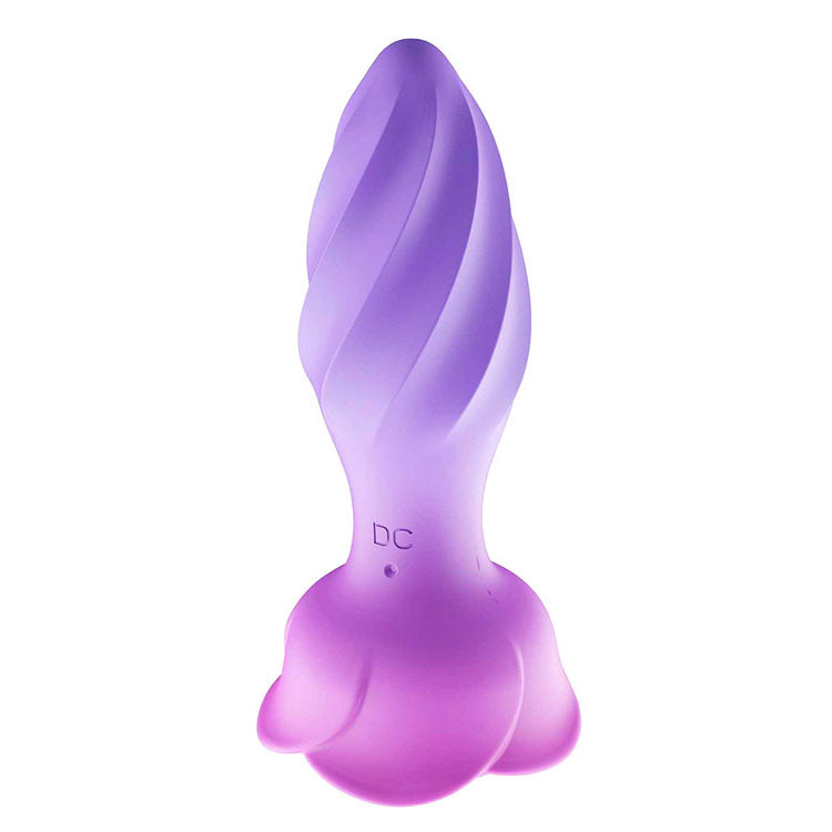 Adam & Eve Rotating Rose Plug – USB Rechargeable Rotating and Vibrating Butt Plug with Gem Base
