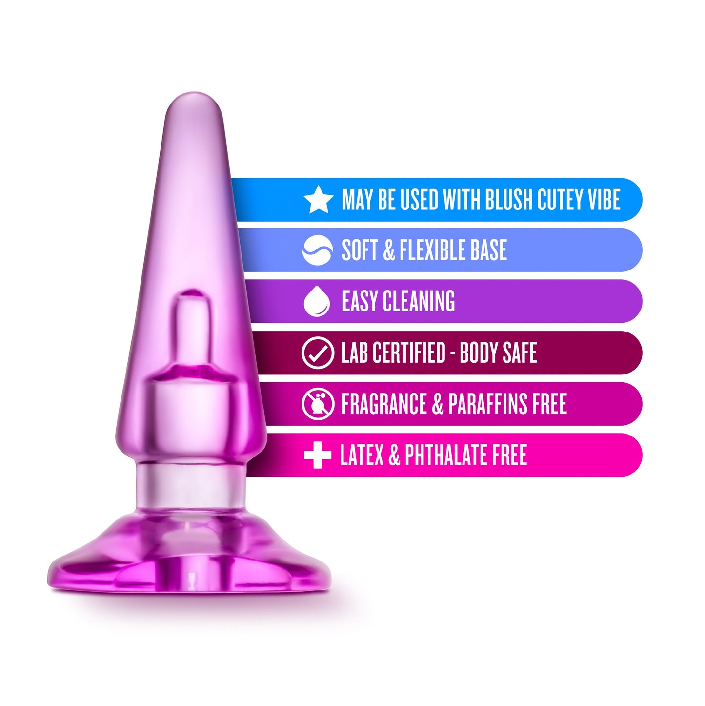 B Yours Basic Blue Anal Plug for Beginners and Kegel Exercise