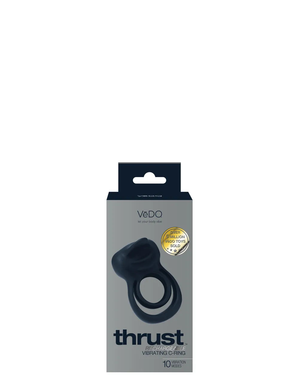 Thrust Rechargeable Dual C-Ring – Silicone Vibrating C-Ring