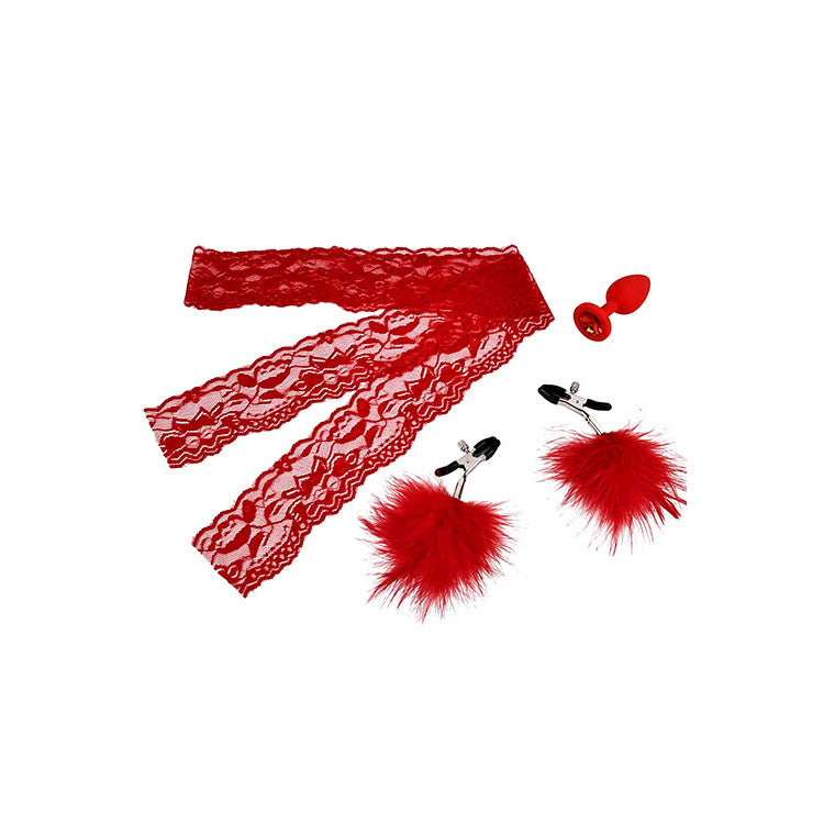 Adam & Eve Deluxe Red Hot Sex Kit – 13-Piece Couples Kit