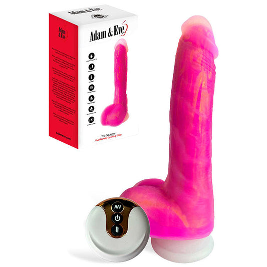 Adam & Eve The Squiggler – USB Rechargeable Thrusting Vibrating Dildo 22.8 cm