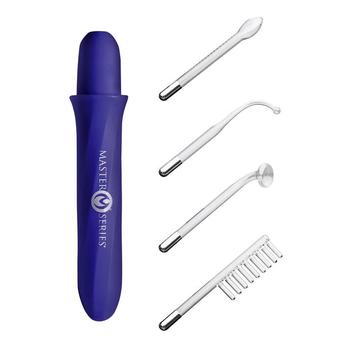 Elektrawand Rechargeable Violet Wand (Purple) – Cordless Electro Stimulation Wand with Attachments