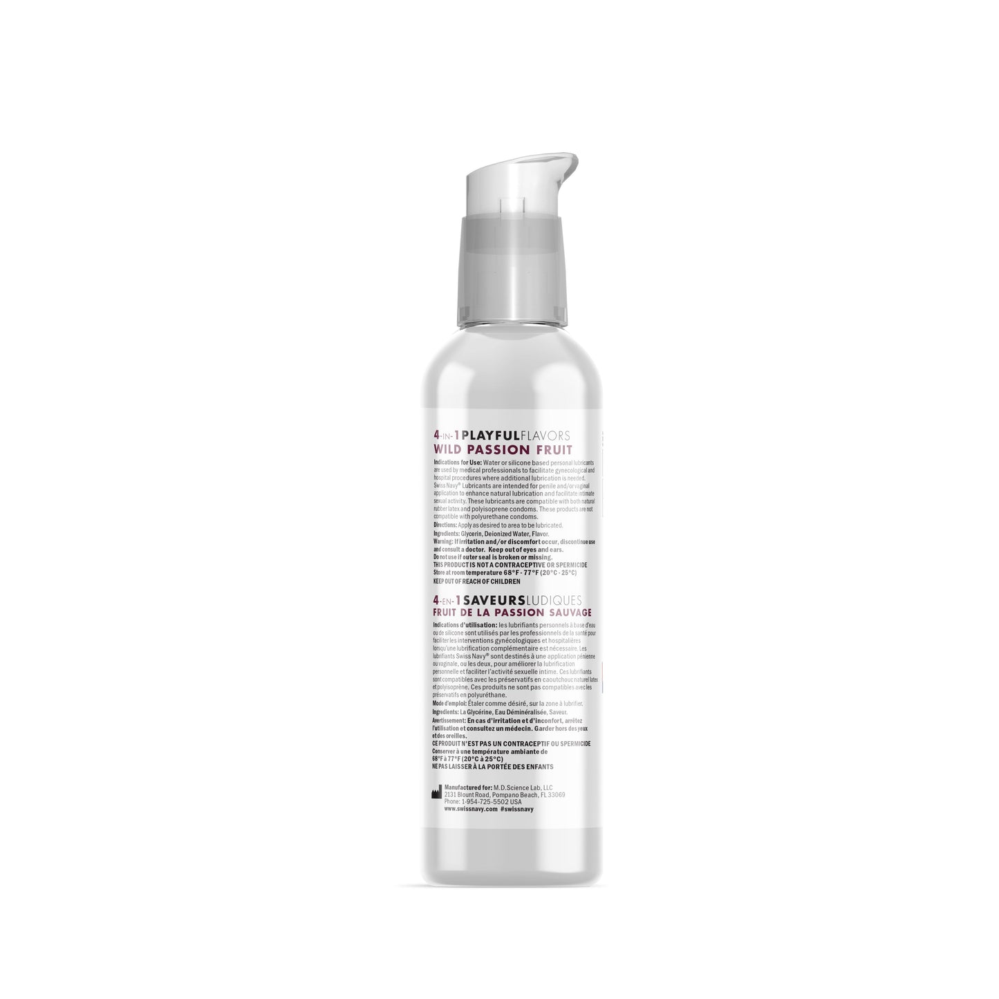 Playful Flavours 4 In 1 Wild Passion Fruit 4oz/118ml Lube