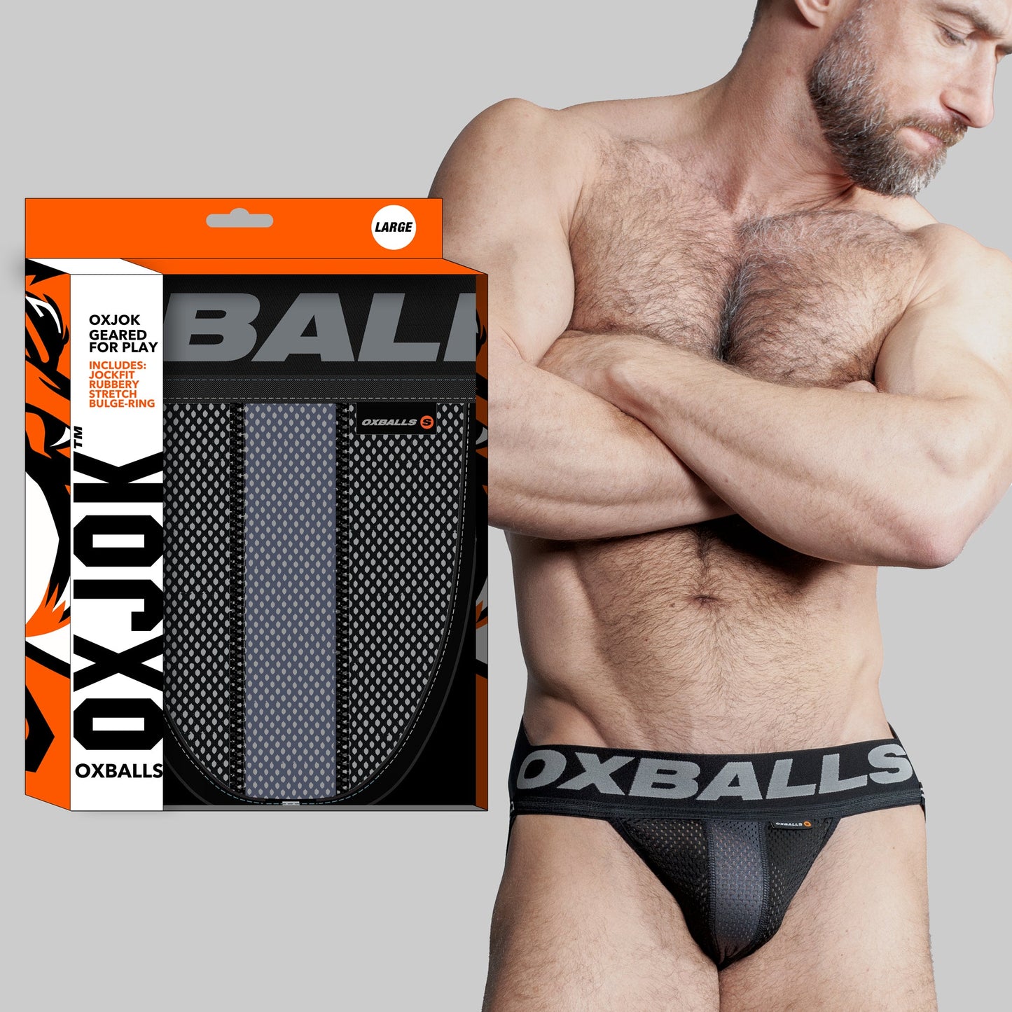 Oxballs Airmesh Swagger (Tar Black) – Comfortable Jockstrap