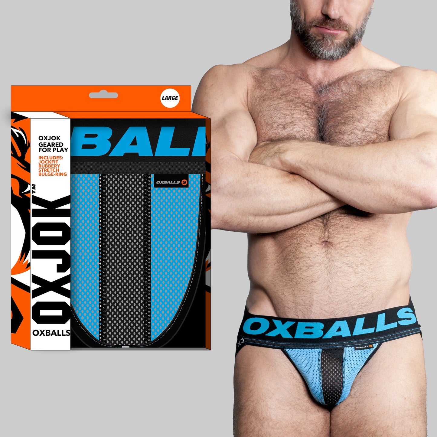 Oxballs Airmesh Swagger (Tar Black) – Comfortable Jockstrap