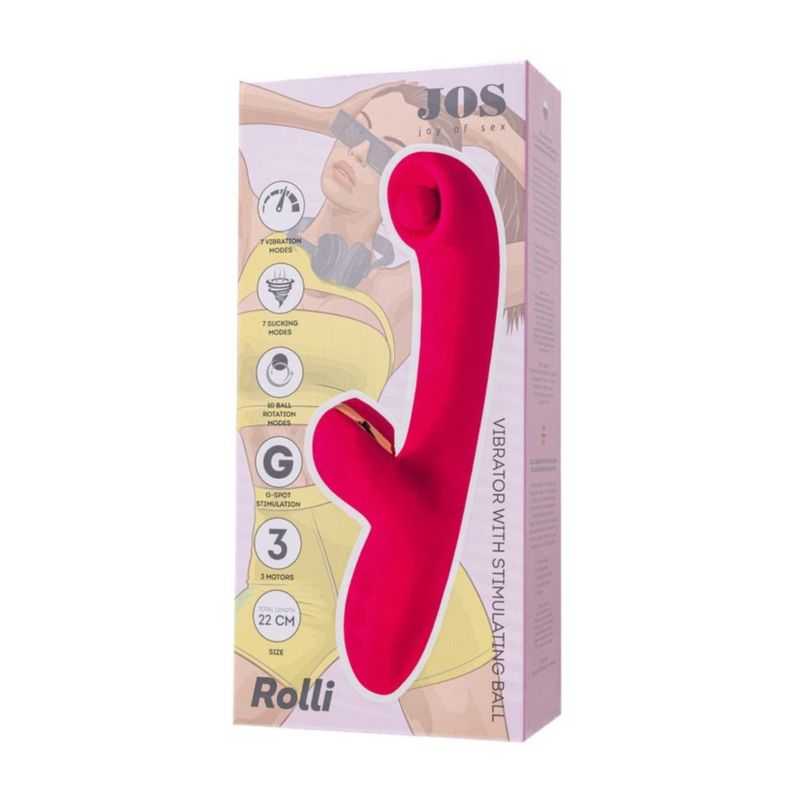 JOS Rolli Vibrator 7 Modes with Vacuum Clitoral Stimulator