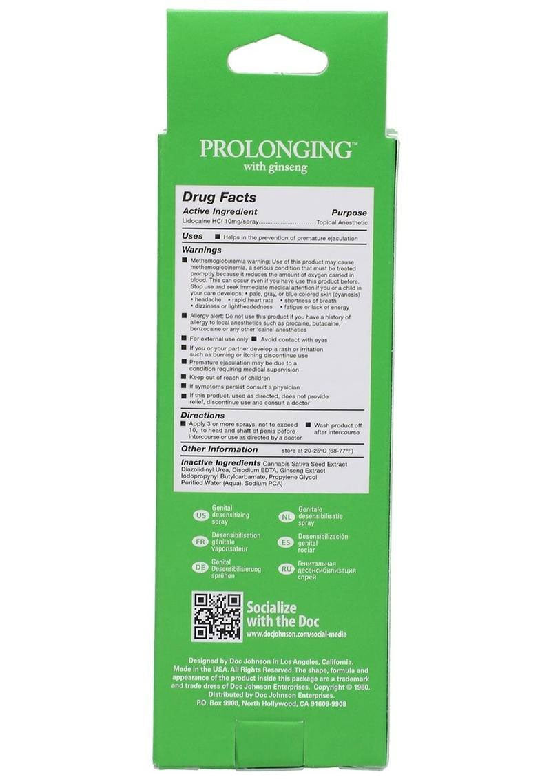 Proloonging Delay Spray for Men – 2 Fl Oz Desensitizing Spray