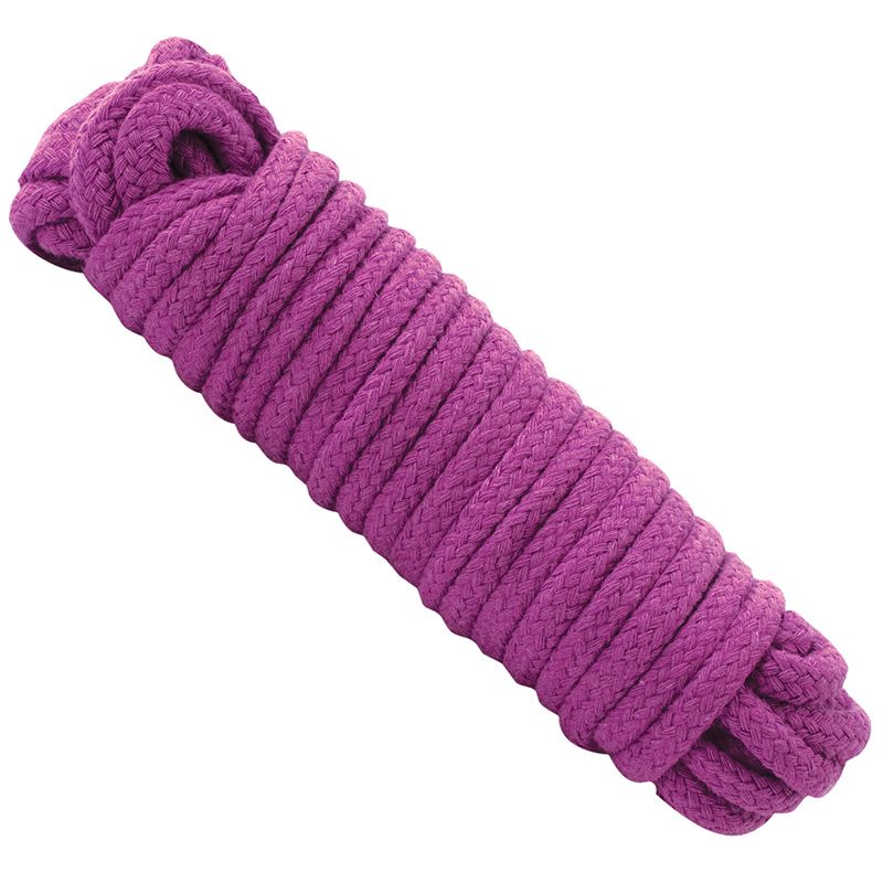 Japanese Style Bondage Rope (Purple) – 32-Foot Soft Cotton Bondage Rope